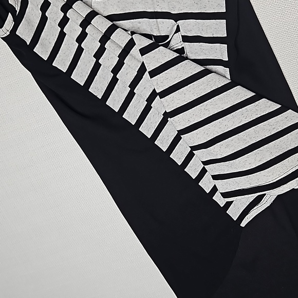 Papermoon Tank Top Gray and White Stripe with Pocket and Sheer Black Back Size M - Picture 12 of 15